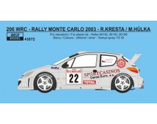Decal – Peugeot 206 WRC „BOZIAN“ - Rally Monte Carlo 2003